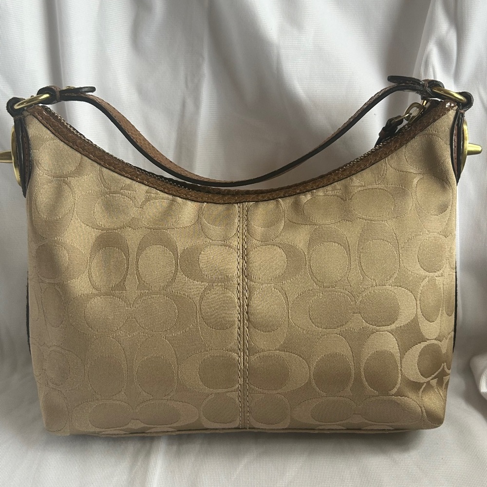Coach Tan Signature Shoulder Bag